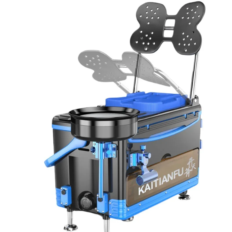 

New Fishing Box with Seat Cushion Multifunctional Fishing Tackle Box 36L Fishing Bucket Storage Tool Box Fishing Accessories