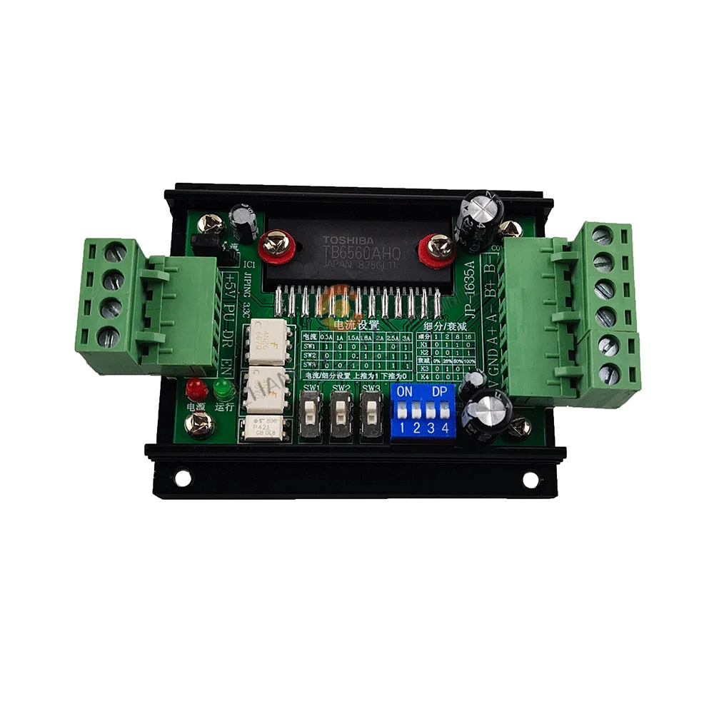 TB6560 JP-1635A Single-Axis Stepper Motor Driver 42/57 Motor Driver 3A 10 Kinds Of Current Mode No Heat More Stable