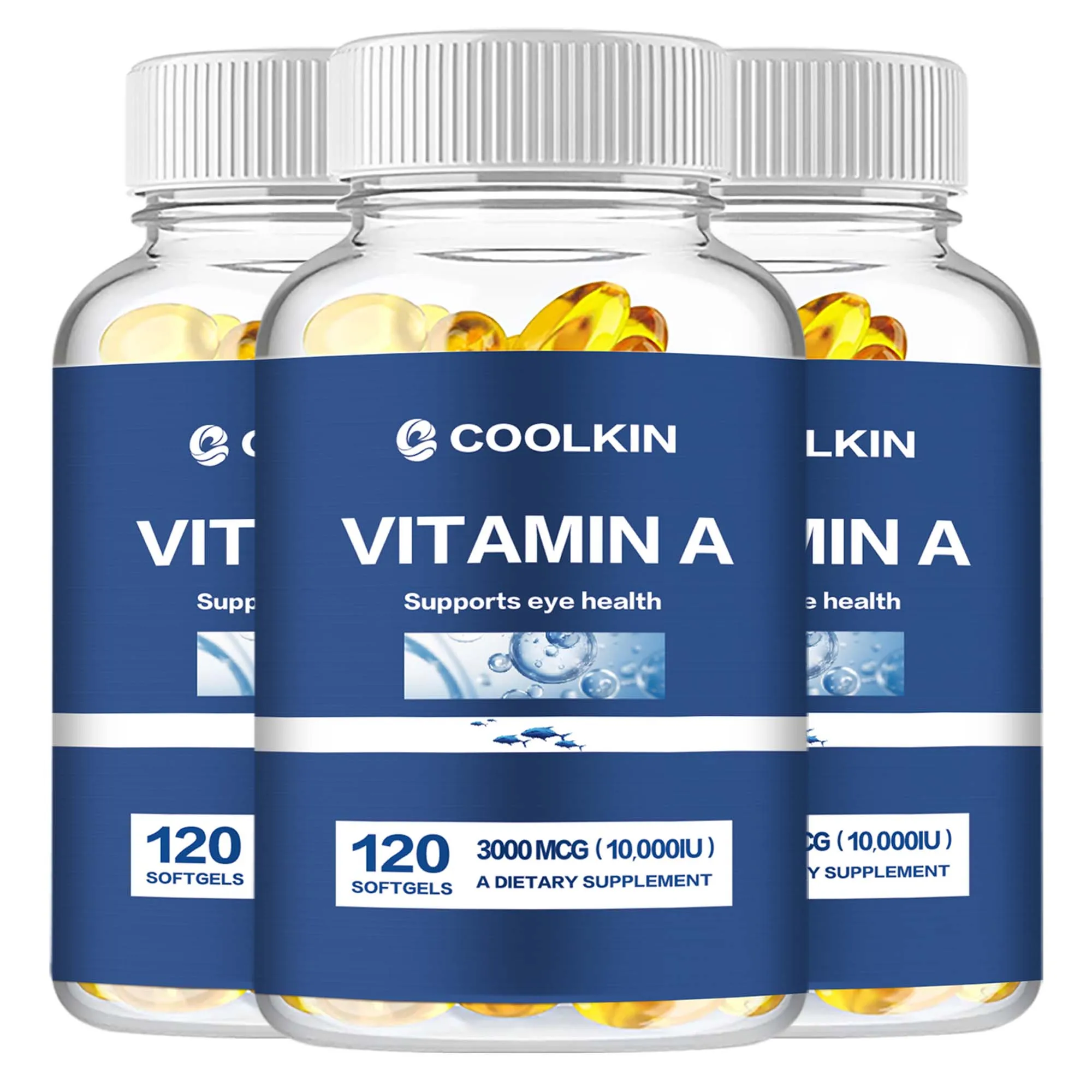 Vitamin A - Supports Healthy Vision and The Immune System, Nourishes The Skin, Brightens The Complexion - 120 Capsules