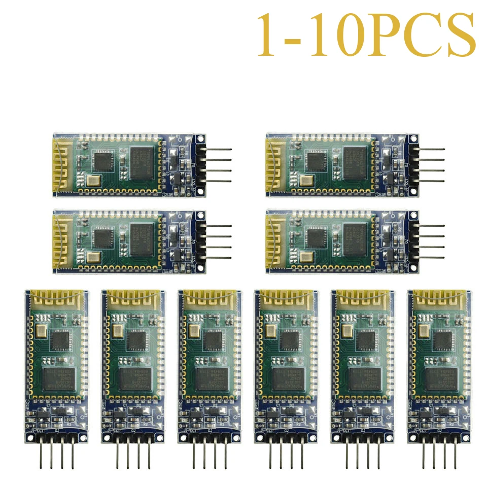 1-10 SZT. Moduł BT Slave HC-06 z płytką bazową, bezprzewodowa karta komunikacji szeregowej z przezroczystym transmisją danych dla Arduino 3.6-6V