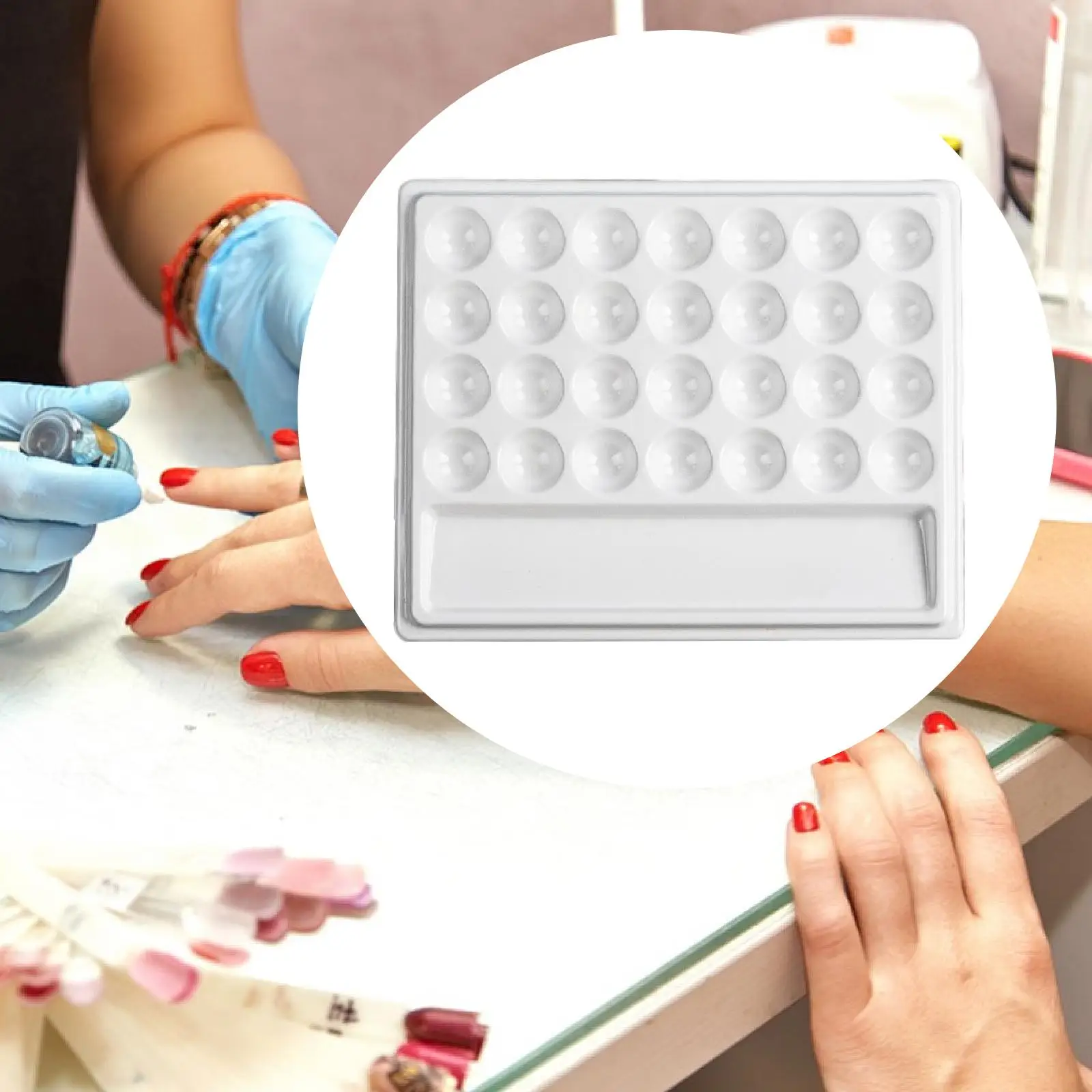 12- Ceramic  Paint  with Lid, Durable Rectangular Ceramic Painting