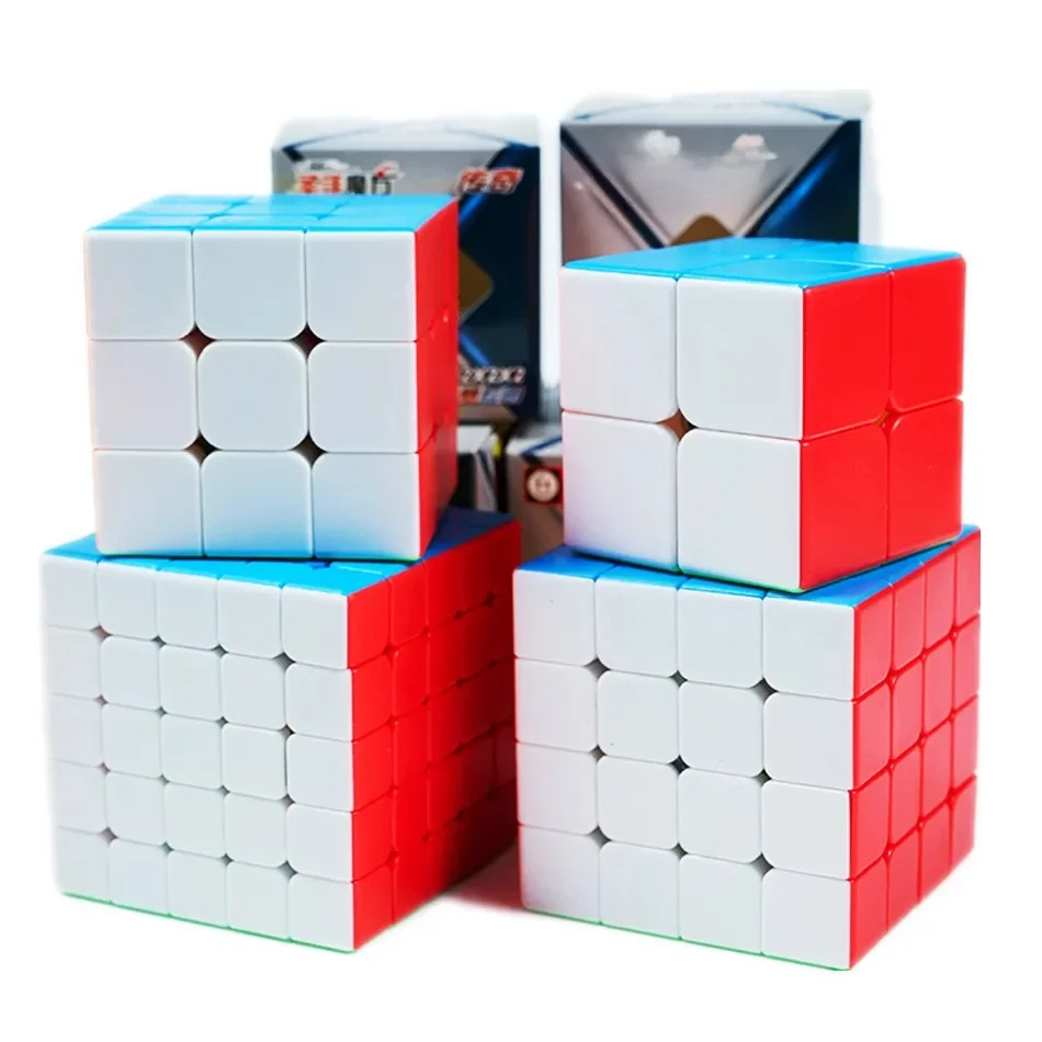 Shengshou légende 2x2 3x3 4x4 5x5 jeu de Cube magique sans colle Puzzle professionnel rotatif lisse Cubos Magicos jouets pour enfants