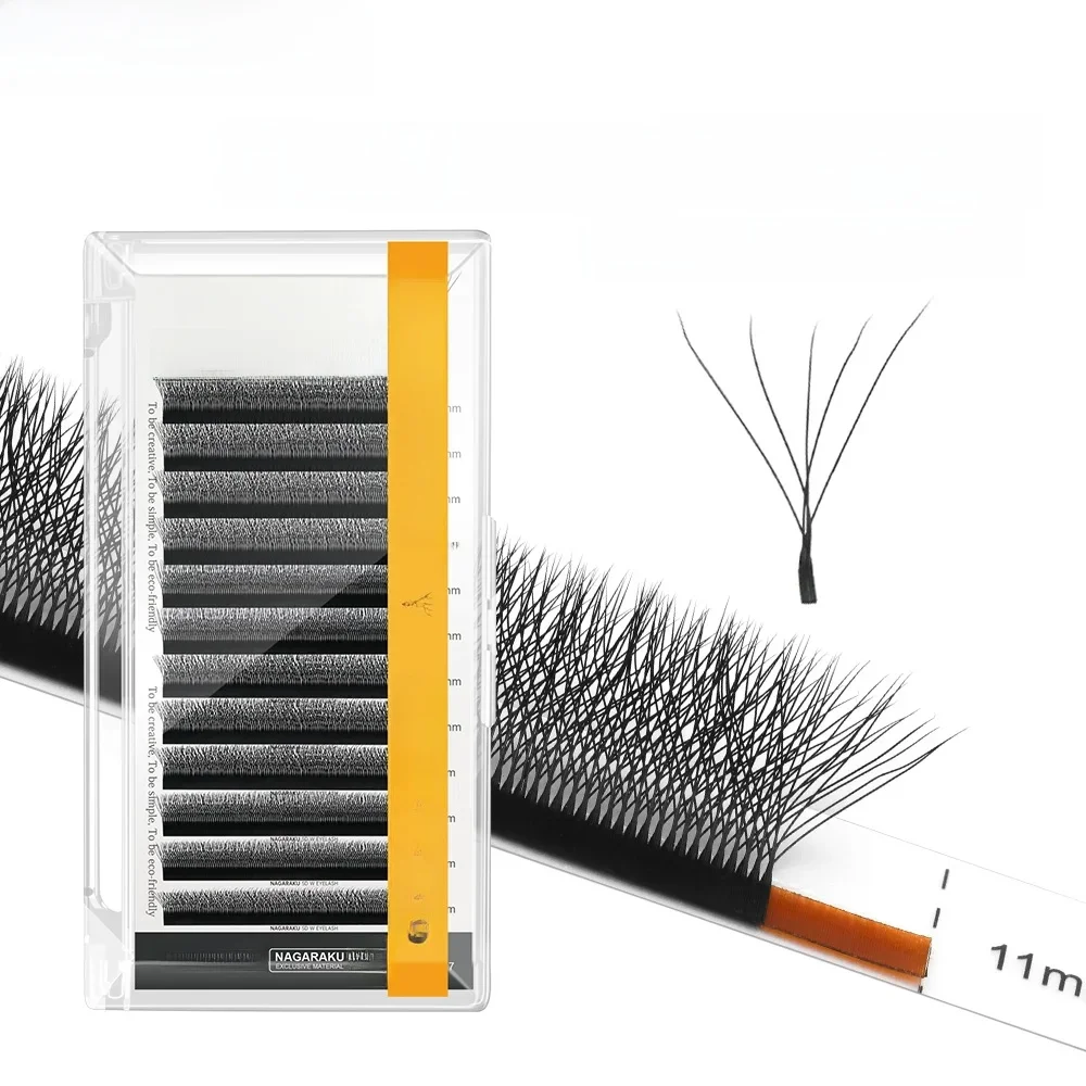NAGARAKU 5D W Shape Big Bundle Eyelash Extension Mega Volume Premade Fans Eyelashes Super Soft Full Dense Lashes — zdjęcie 2