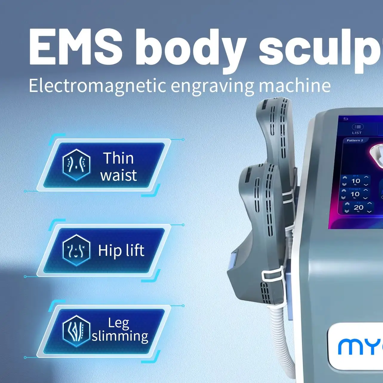 

EMS Body Sculpt Muscle Stimulate Fat Removel MYOslim Eletric Machine RF Weight Lose Portable Electromagnetic