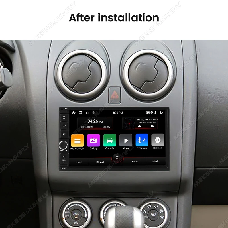 MEKEDE 7 Inch GPS WIFI Radio For Toyota Nissan Honda Jeep Hyundai Kia Android Car Multimedia Carplay 2 Din Universal Head Unit