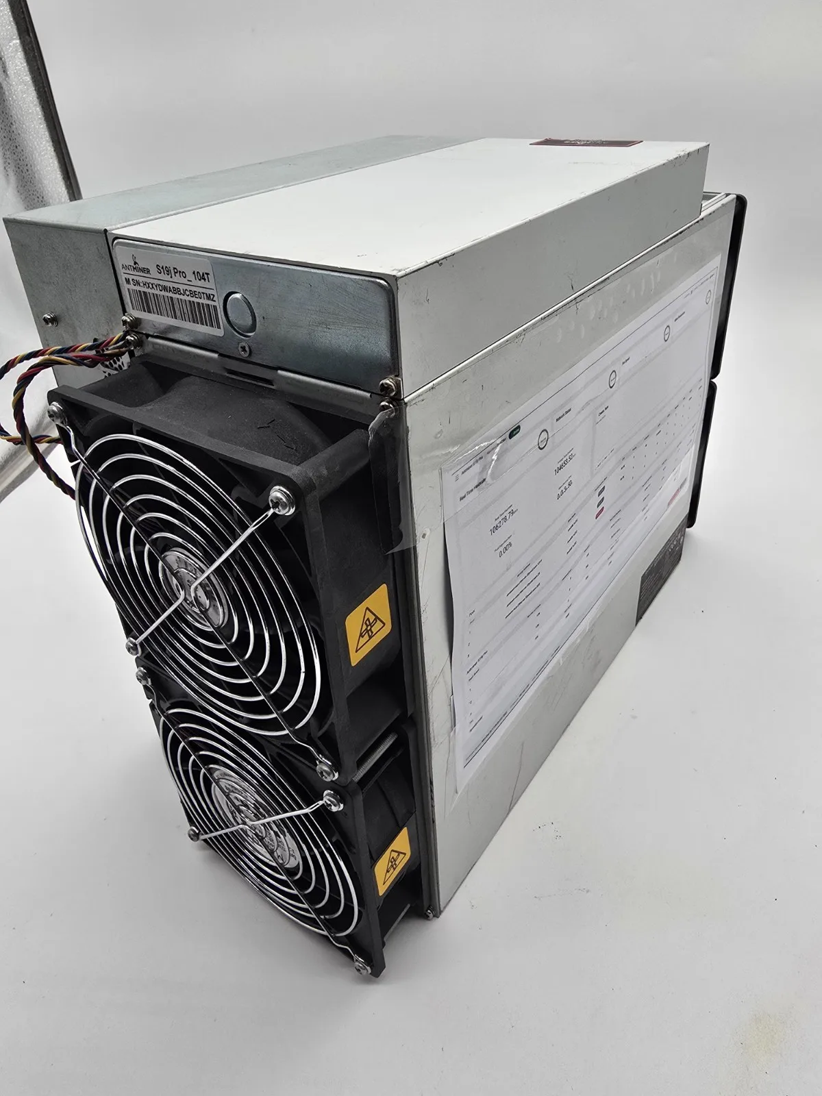

AJ Bitmain Antminer S19J Pro 104TH ASIC Bitcoin Miner