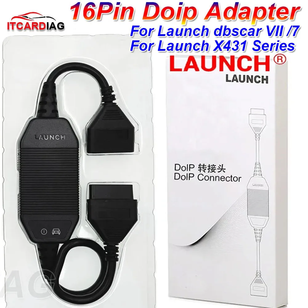 LAUNCH X431 DOIP Connector Adapter Code Reader 16pin DIOP Cable Car Diagnostic Scanner for DBSCar VII DBScar7 Launch X431 Series