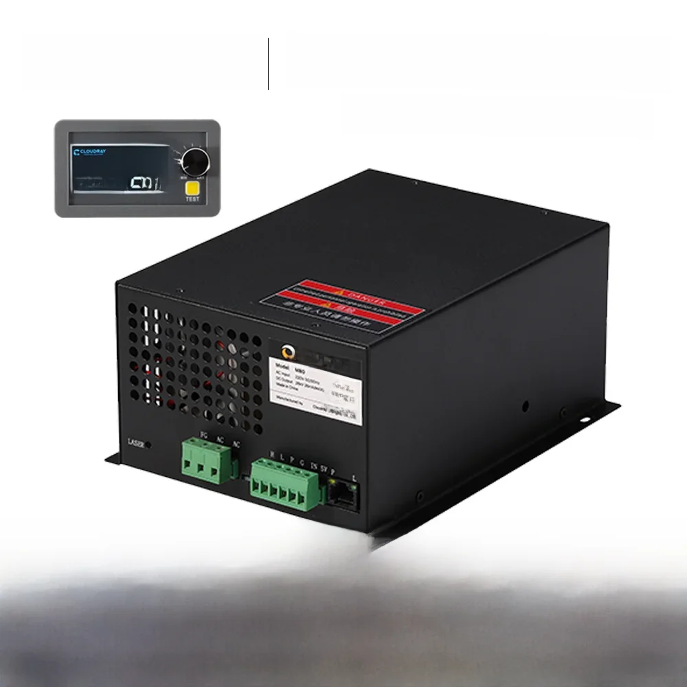 Zasilacz laserowy Cloudray 80W CO2 115V/230V do maszyny do grawerowania laserowego CO2 kategorii M80 — zdjęcie 2
