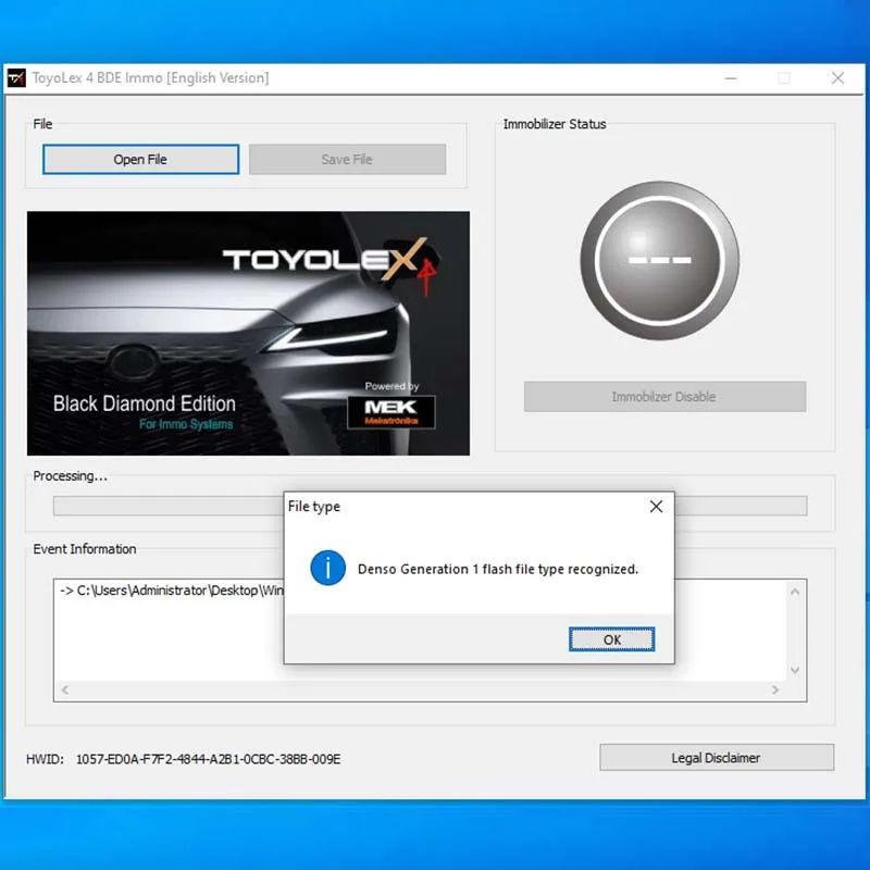 Toyolex4 IMMO Software With Unlimited Keygen Toyolex 4 for Denso for Lexus for Hino N04 ECU Car DTC Software Tool PK Toyolex3