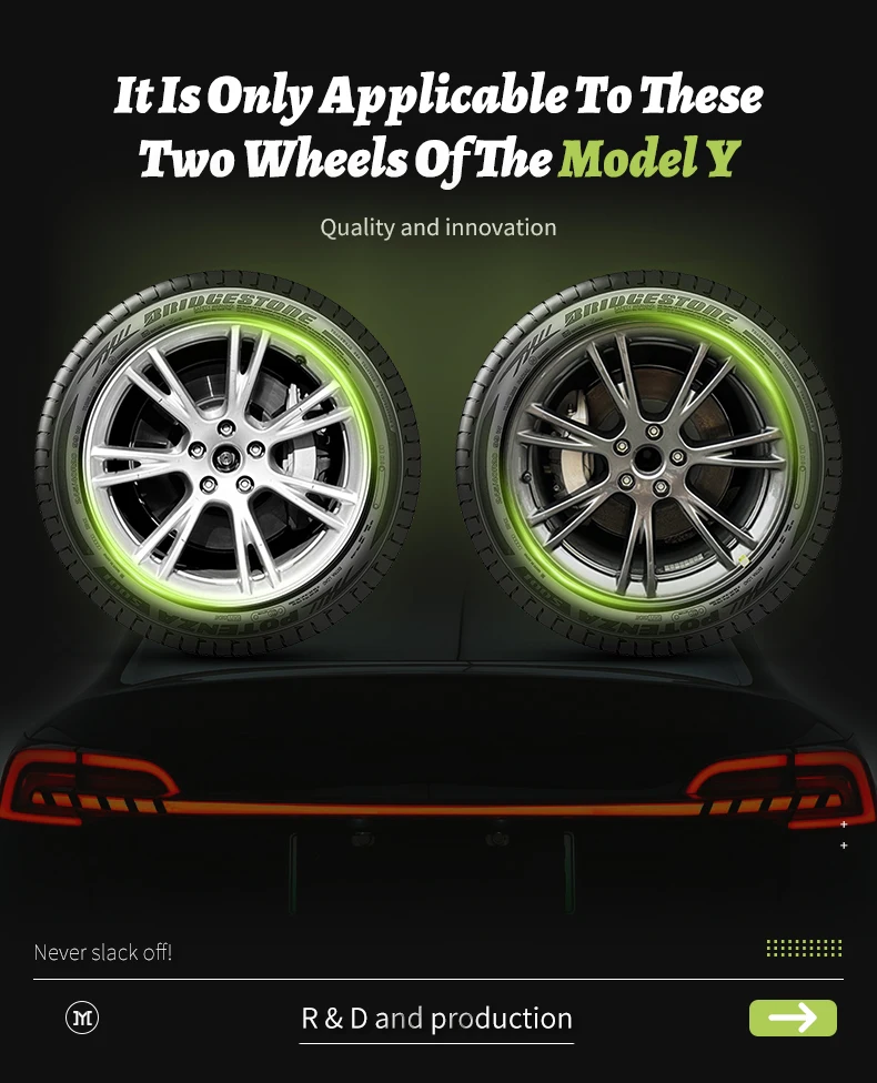 Design für Tesla Modell y 2013-2017 sportliche Rad abdeckung 19-Zoll-Ersatzfahrzeug Auto Radkappen Zubehör – Detail 3