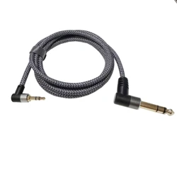 90 degree 3.5 to 6.35 Adapter Aux Cable for Mixer Amplifier CD Player Speaker Gold Plated 3.5 Jack to 6.5 Jack Male Audio Cable