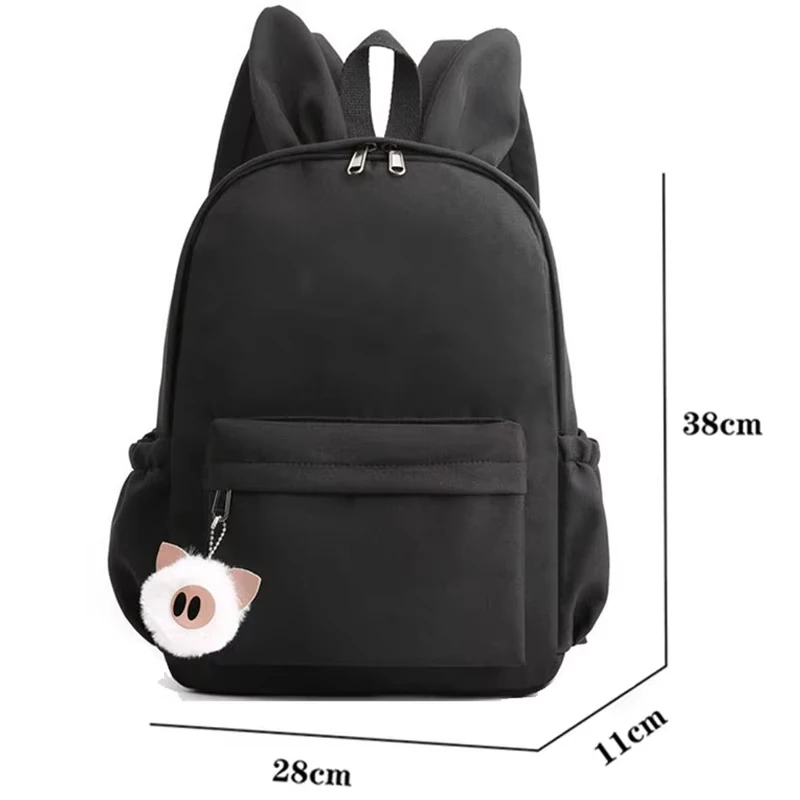 Customize Your Image/Name/Logo Luggage Backpack for Girls Boy Teenager Children Rucksack School Bag Travel Rabbit Ears Backpacks