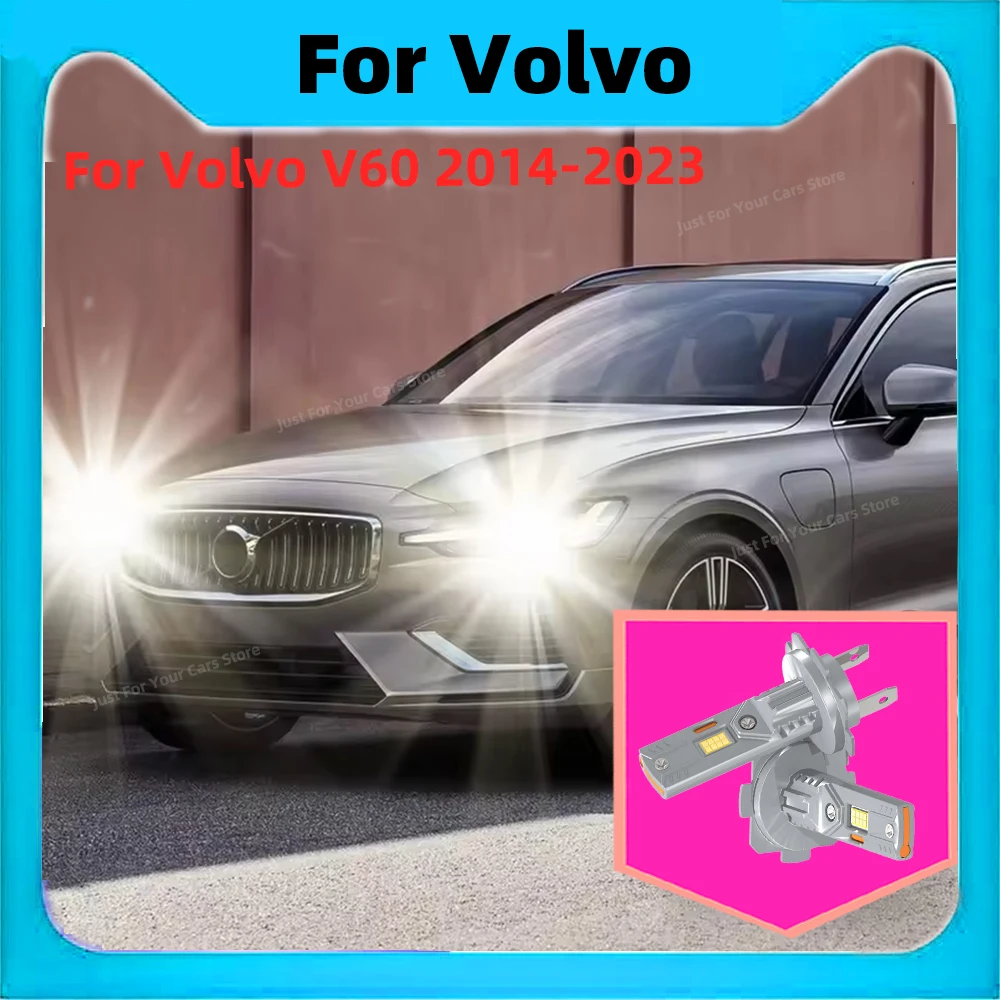

2x H7 светодиодные лампы Canbus 30000LM для Volvo V60 2014-2023 2015 2016 2017 2018 2019 2020 светодиодные автомобильные противотуманные фары беспроводные