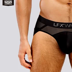 52025 Men’s Micromodal Mesh Briefs with 100% Mulberry Silk Pouch – Supreme Comfort, Ultimate Softness and Luxurious Feel of Silk