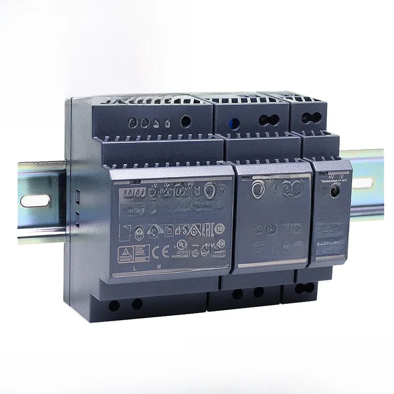 Oryginalny zasilacz Mean Well HDR-15 30 60 100 150 DC 5V 12V 15V 24V 48V meanwell Ultra Slim Step Shape DIN Rail Power Supply — zdjęcie 2