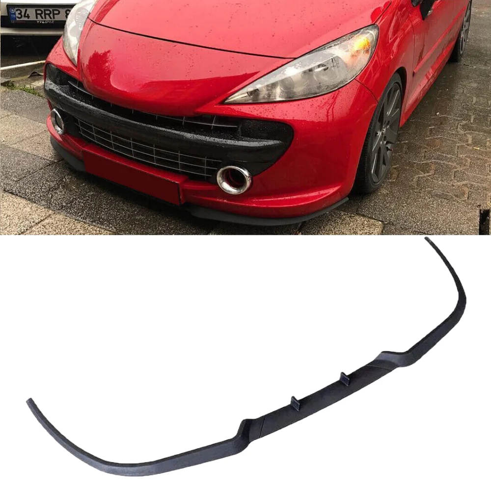 CUPRA R Front Bumper Lip Spoiler For PEUGEOT 207 Car Accessories Universal 3 Pcs Lip Euro Body Kit Tuning Exterior Parts