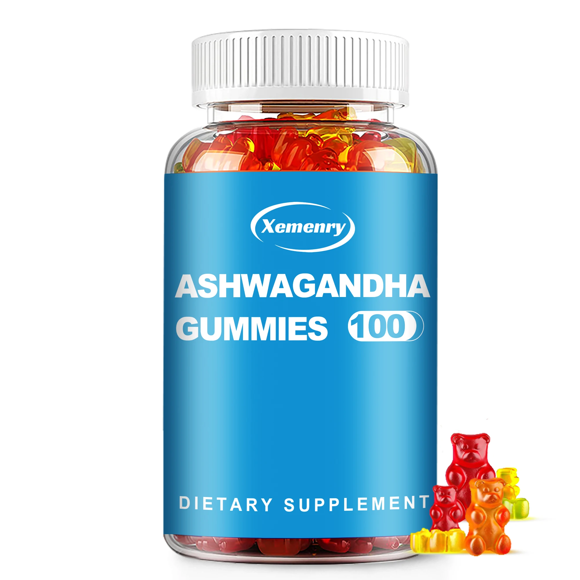 Ashwagandha Gummies - Relax, Relieve Stress and Anxiety, Improve Sleep Quality, and Enhance Immunity - 100 Gummies