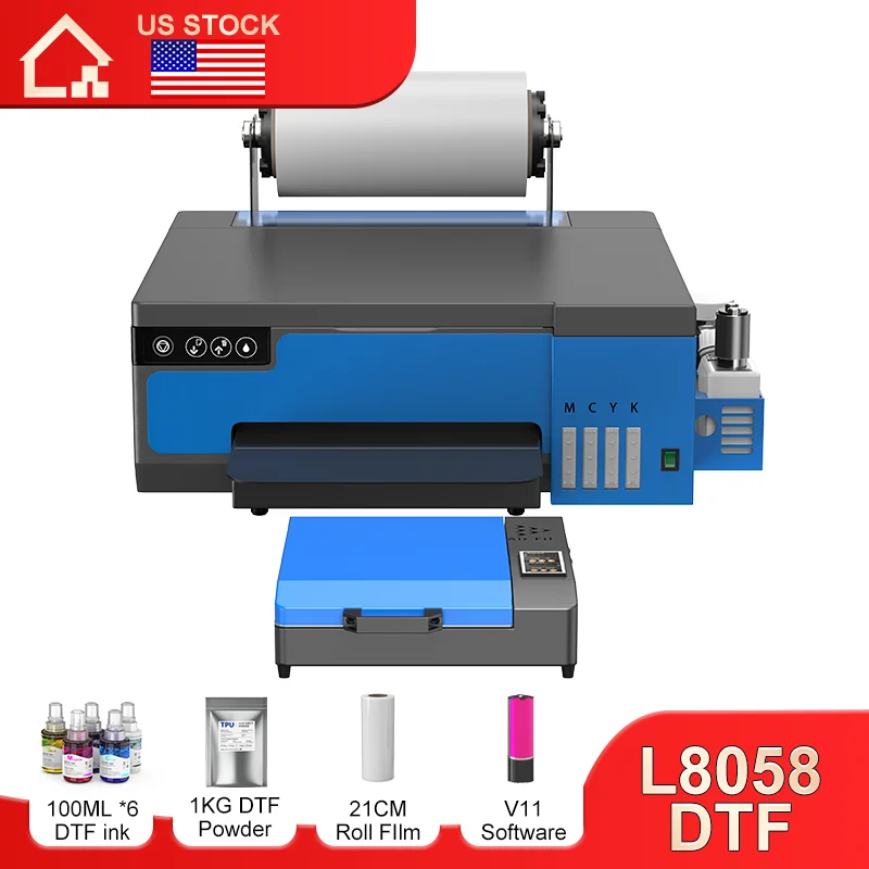 

US Warehouse A4 DTF Printer with Epson XP600 DTF Printer for A4 t shirt Printing Business For Fabric Textile DTF Printer