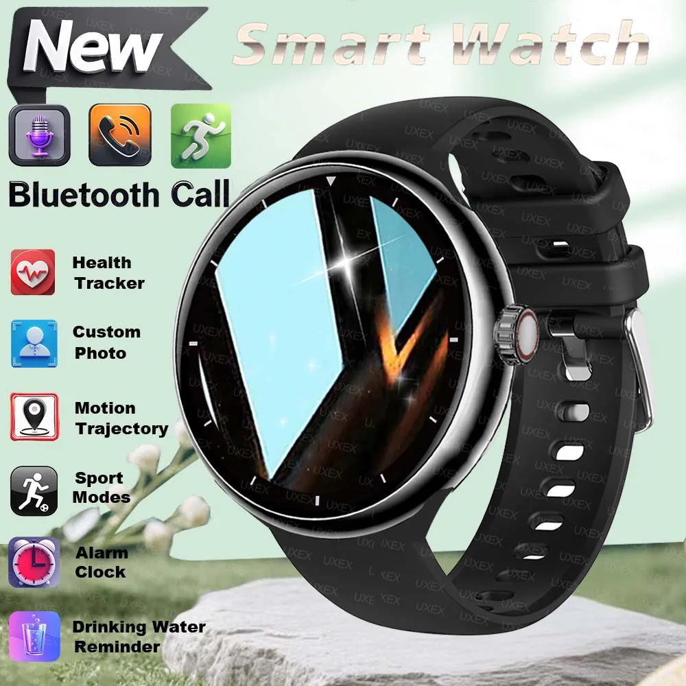 هدية مفاجأة جديدة ساعة ذكية رجل 1.5 بوصة HD شاشة كاملة ثلاثية الأبعاد UI مكالمة لاسلكية الصحة المقتفي صور مخصصة الساعات الذكية السيدات 2025