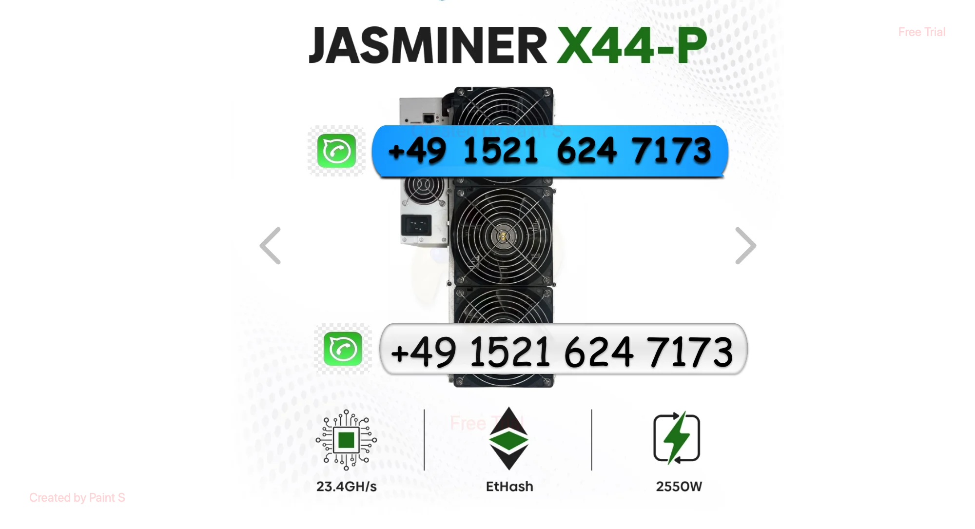 H ! PROMO ORDER FOR 2025 BUY 2 GET 1 Free Jasminer X44-P Ethereum Classic Miner 23.4Gh/s | BT-MINERS