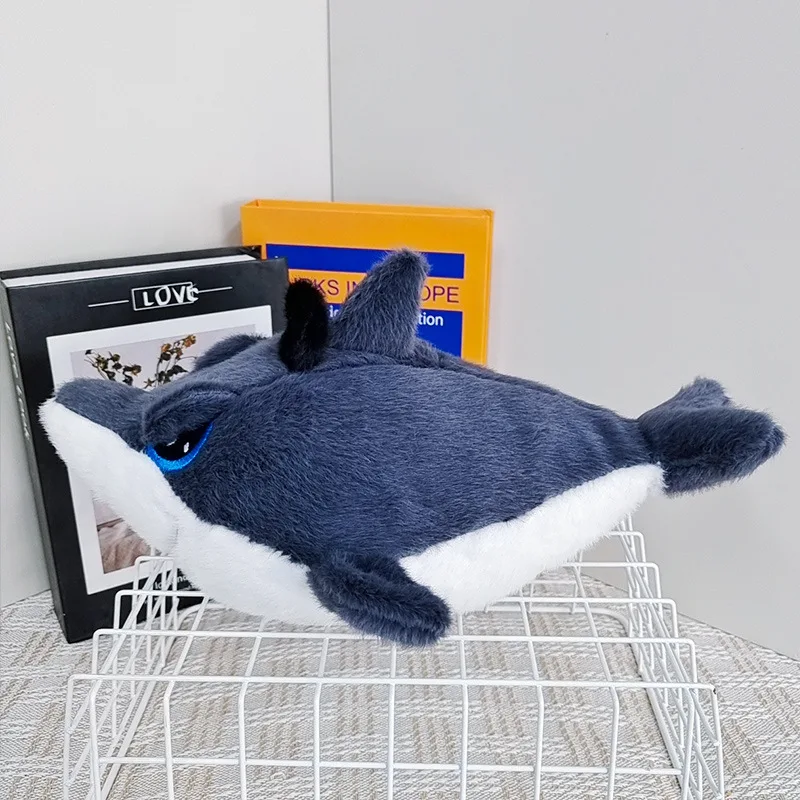 دمية قرصان قطيفة بيضاء كبيرة للأطفال ، وسادة لعبة لغرفة النوم ، تزيين أريكة ، هدية عيد ميلاد وعيد الميلاد