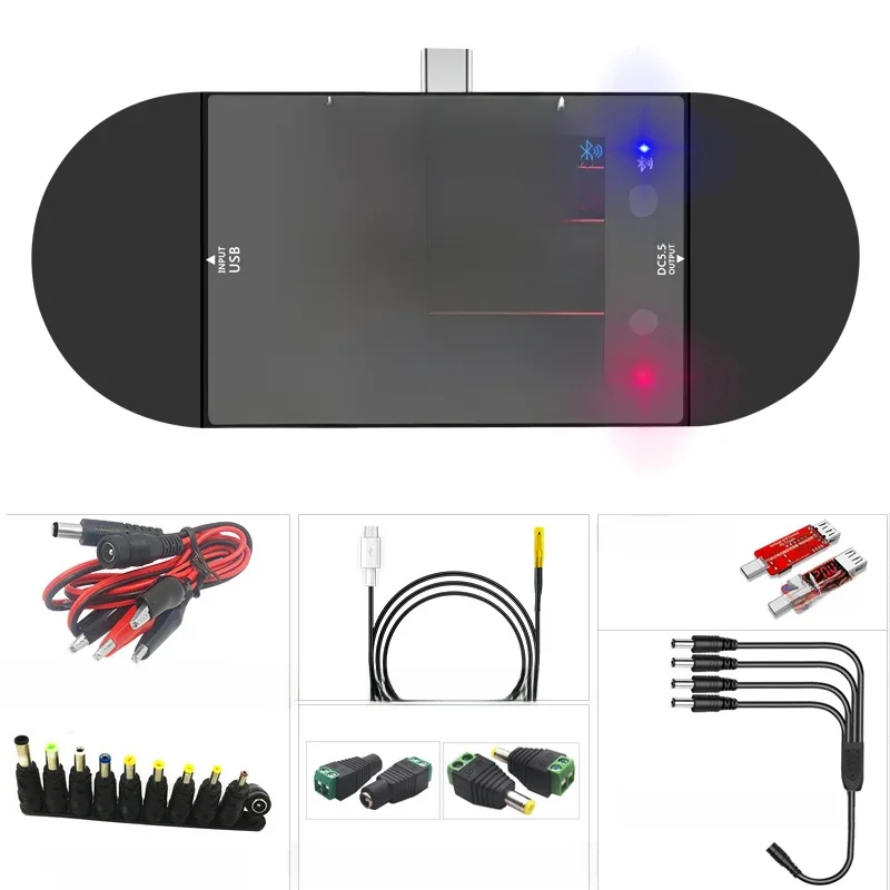 UD24 2.4 "calowy tester USB DC5.5 typ C woltomierz cyfrowy amperomierz power bank detektor napięcia volt QC PD licznik elektryczny dla aplikacji — zdjęcie 2