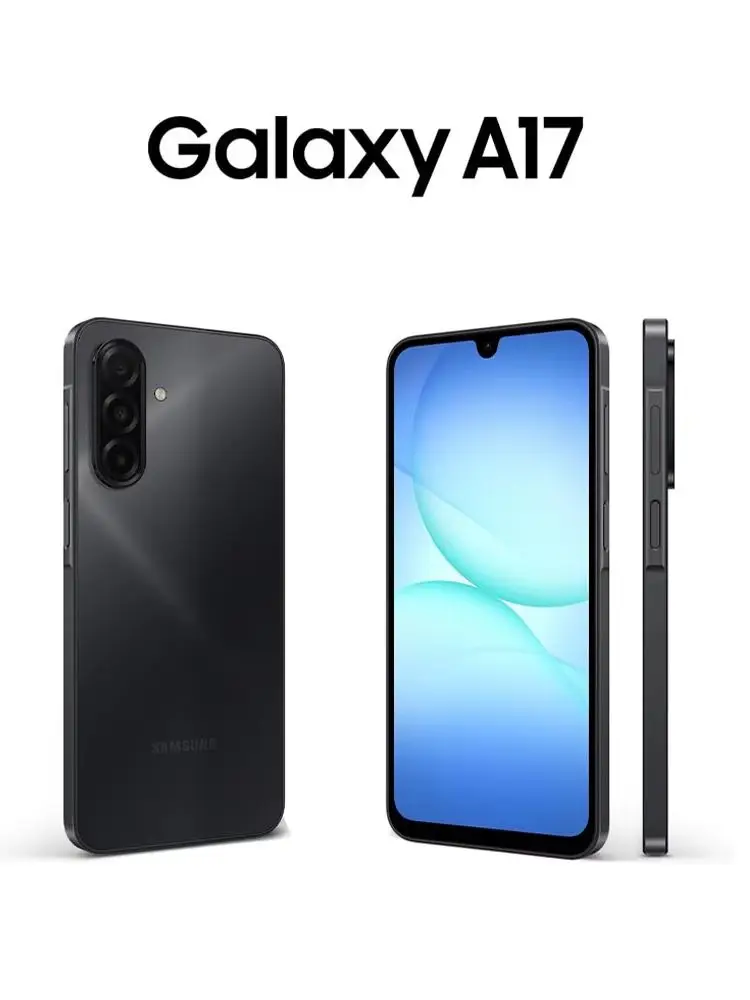 Samsung Galaxy A17 6,7-Zoll-AMOLED-Display, 5000-mAh-Akku, 25-W-Schnellladung, 50-MP-Kamera, 50 MP OIS + Ultra-Weitwinkel, Dual-SIM