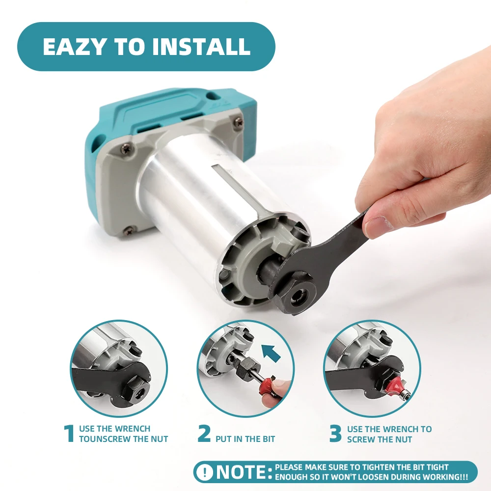 30000RPM فرش جهاز توجيه الخشب آلة النجارة الكهربائية المتقلب 6 مللي متر/6.35 مللي متر/8 مللي متر الخشب نحت طحن قطع أدوات كهربائية