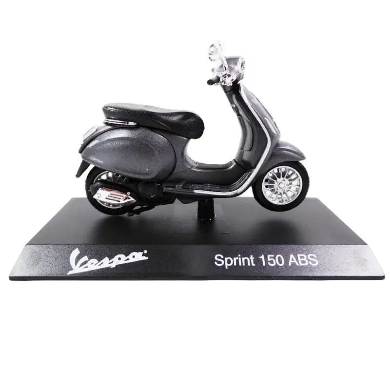 Salvat, Scooter Urbain Sprint 150 ABS au Style Classique et au Design Sportif, Échelle 1:18, Miniature en Diecast, Collection Vespa Storia Di Un Successo Tutto Italiano, Sans Emballage, Emballage Blister Original, Base d'Identification du Modèle
