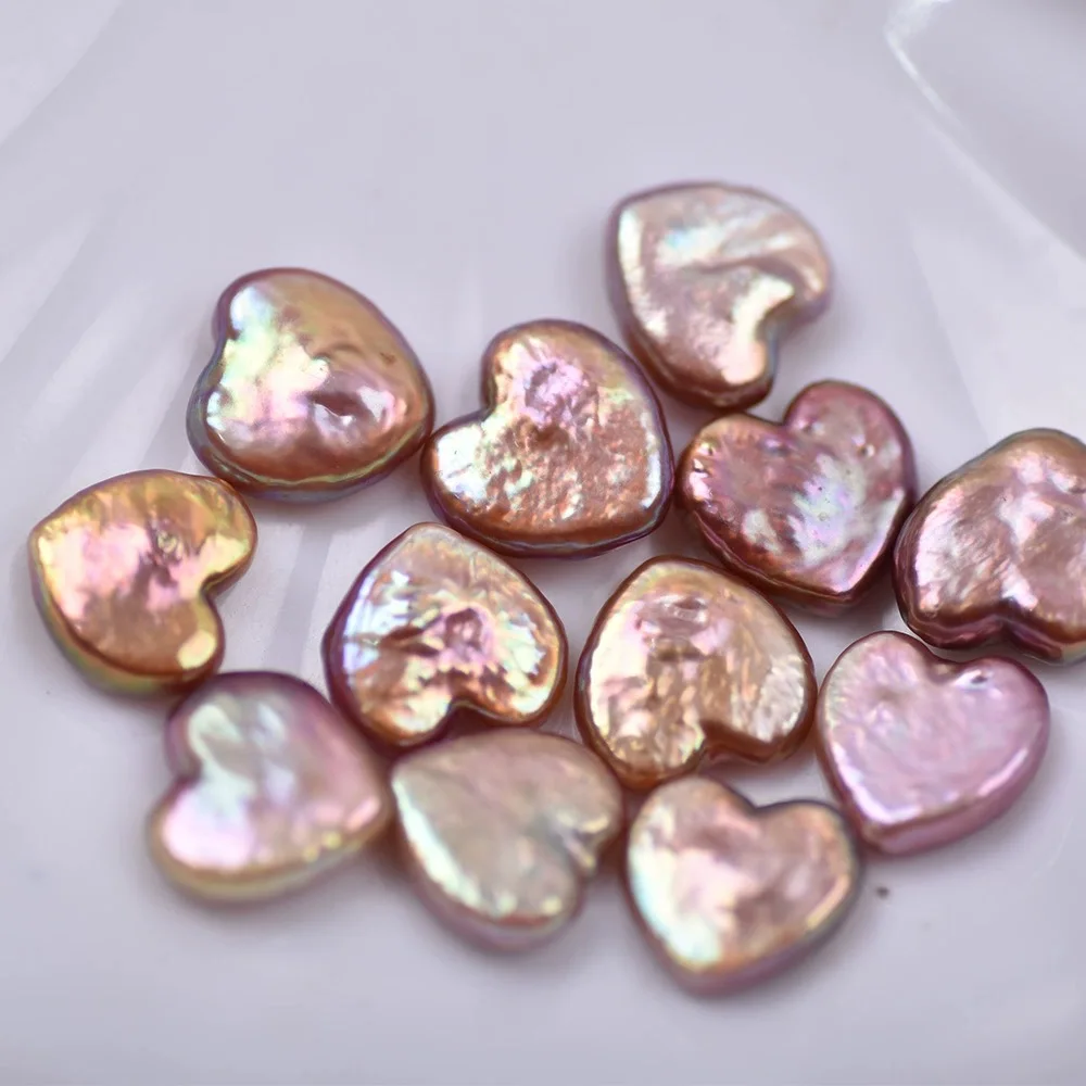 MADALENA SARARA Freshwater Pearl For Earrings Making Natural Color Heart Shape Bead Wholesale