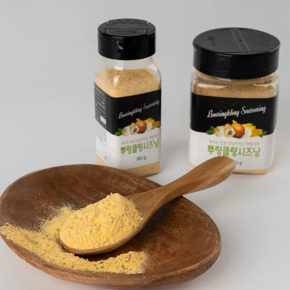 Aspersor de harina en polvo, rociador de maíz, pollo, patatas fritas sazonadas, 80g