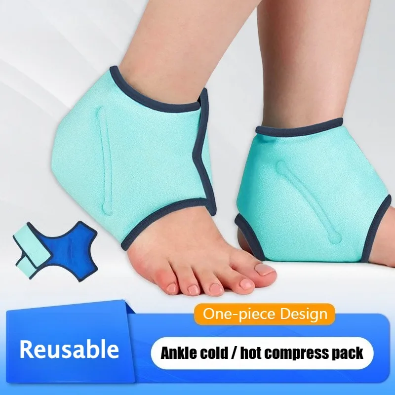 

Многоразовый синий многофункциональный компрессионный мешок для ледяных компрессов на лодыжку — гелевый компрессионный мешок для холодного и горячего компресса для спорта и йоги, с регулировкой