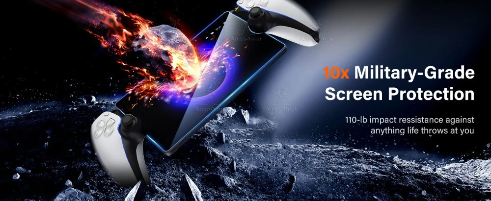 PS Portal Displayschutzfolie aus gehärtetem Glas, Härtegrad 9H, bruchsicher, kratzfest, gegen Fingerabdrücke, 2,5D Arc Edge HD, blasenfrei – Detail 1