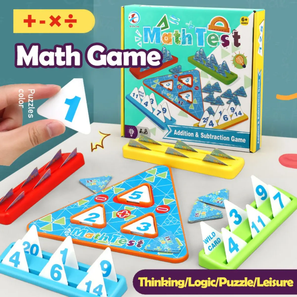 An interactive math game for kids to learn math, parties, gift for children.addition，subtraction, multiplication，division