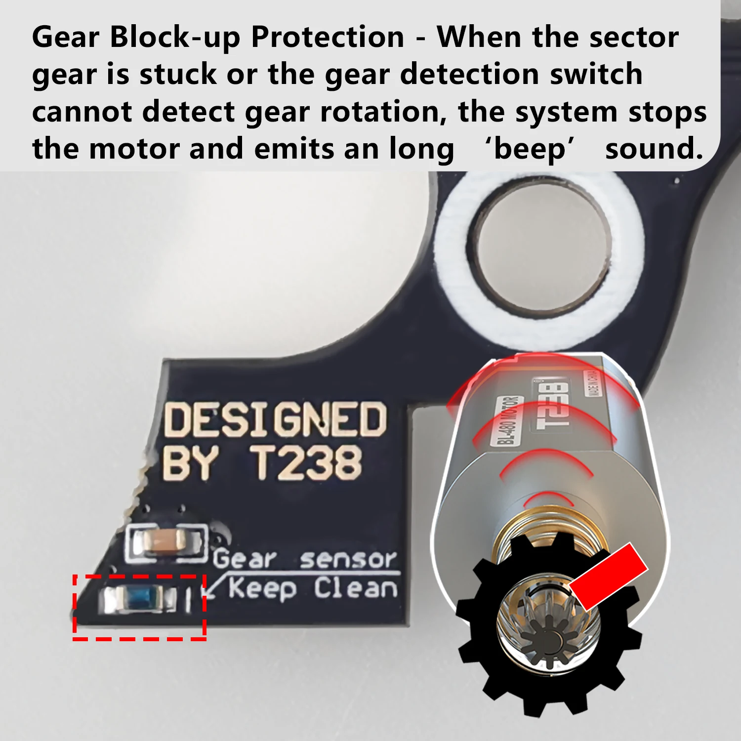 T238 V1.7 V3 PRO MOSFET ETU Optischer Sensor Programmierbar für AIRSOFT Gel Blaster V3 Gearbox – Detail 10