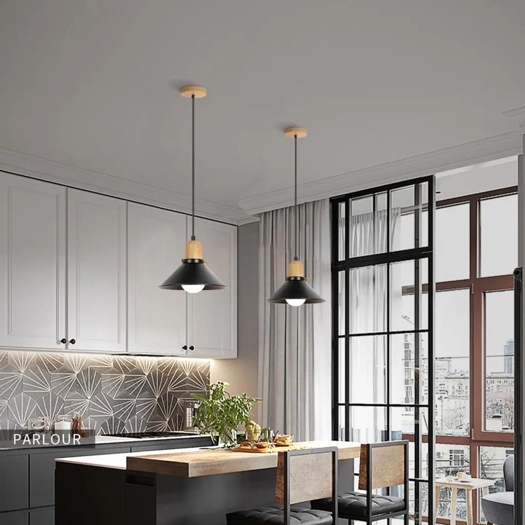 

Современные железные подвесные светильники, абажур E27, подвесные светильники, потолочная люстра, промышленная гостиная, спальня, кухня, декор, светильник