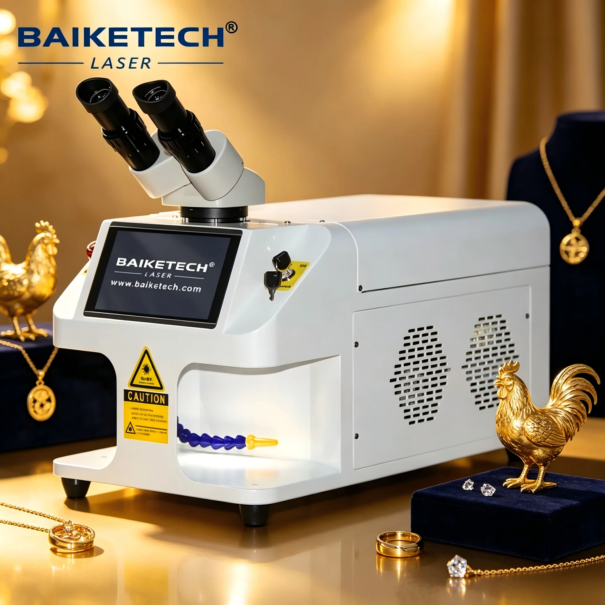 Rely on the TH-JW200B’s super stable laser beam for flawless, distortion-free welding on even the most complex jewelry designs.
