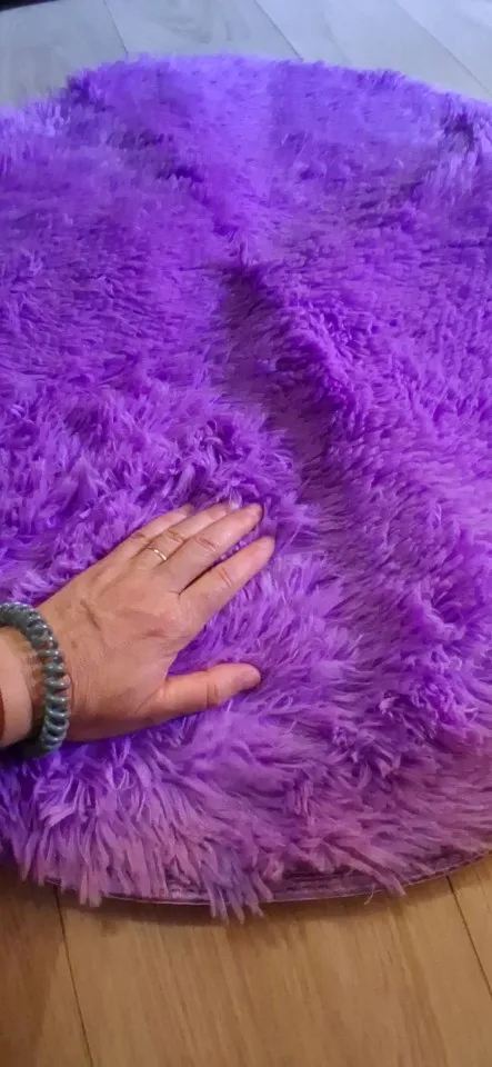 1pc home Rugs Large Shaggy Rug 40/60/80cm Super Soft Round Mat Living Room Bedroom Carpet Multi Color Select For Home Decor photo review
