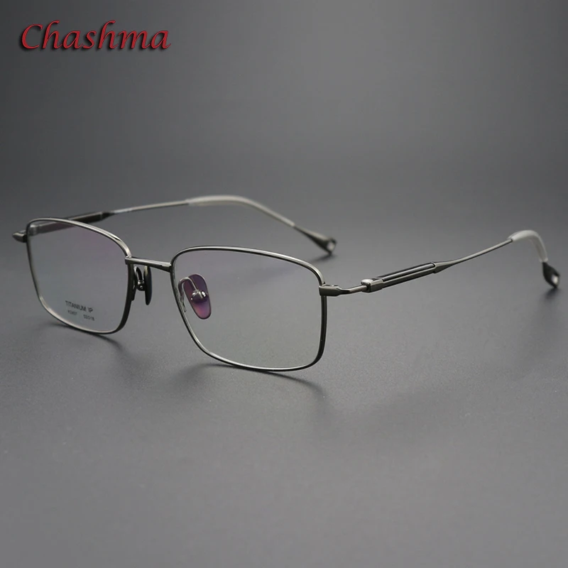 

Chashma Prescription Glasses Men Elegant Eyewear Optical Pure Titanium OX Horn Eyeglasses Frames for Recipe Spectales Gafas