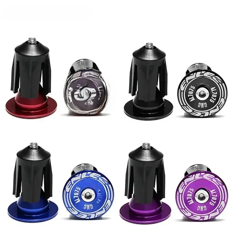AliExpress enlee ENLEE 1 Pair Bike Grip Handle Bar End Cap Aluminium Alloy MTB Handlebar Grips Plugs Caps For Bicycle Handlebar Accessory