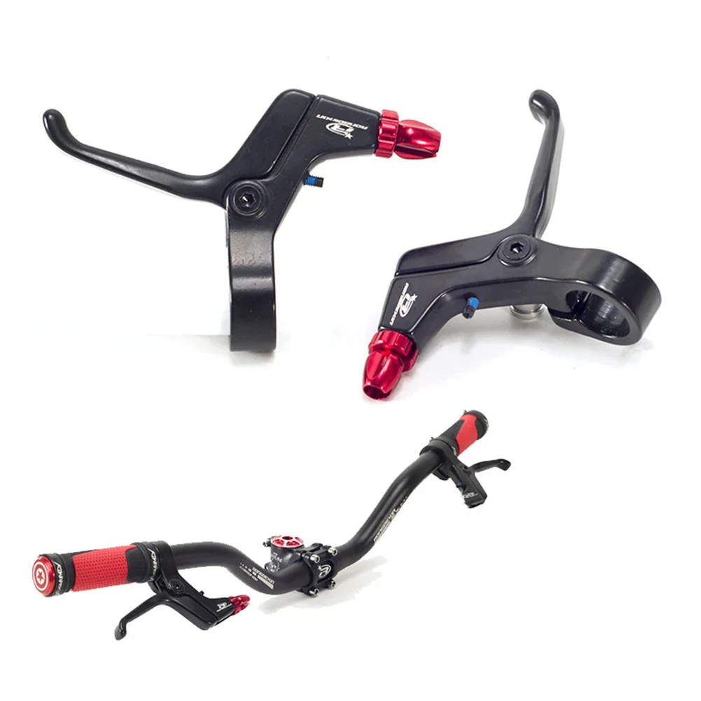 AliExpress NONE 2 Finger Alloy Brake Levers Mountain-Bicycle Kid Bike MTB For Mechanical Disc Brakes Linear-pull Brakes Components Lightweight