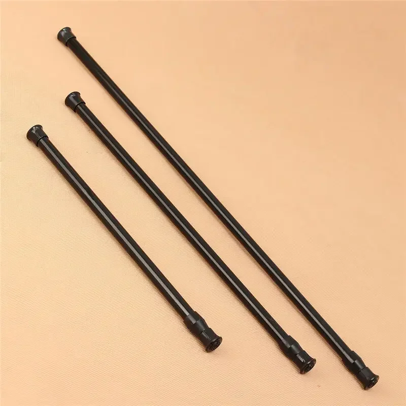 Noir nouveauté extensible réglable ressort Tension tige Rail pôle fenêtre rideau rideau de douche garde-robe salle de bain produits