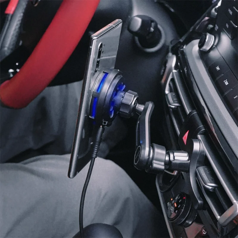 [شحن بدرجة حرارة منخفضة] مبرد تشغيل السيارة Bauato Supercool المغناطيسي بقدرة 15 وات، شحن لاسلكي سريع