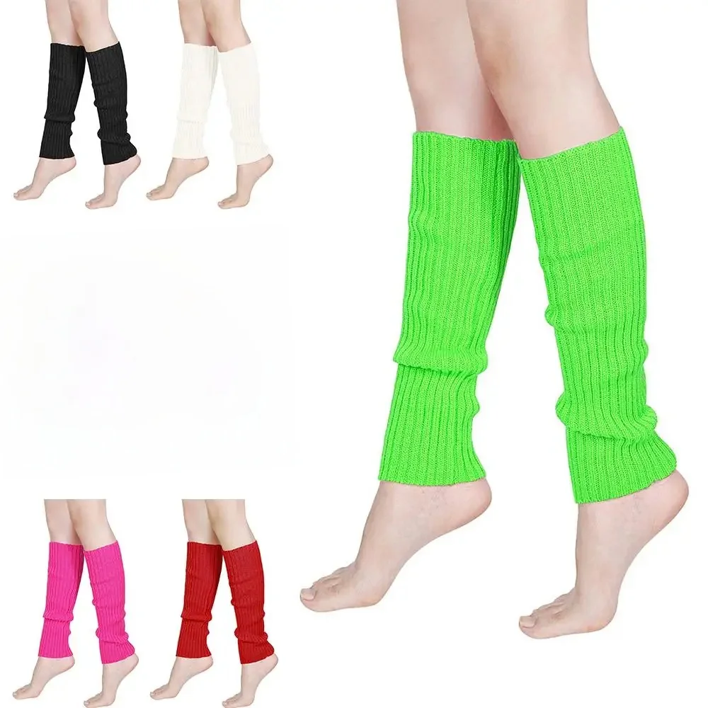 Jambières de lit en néon pour costume d'Halloween, couvre-jambes japonais, chaussettes de bottes de yoga, Lolita, Harajuku, sports de fête, Y2K
