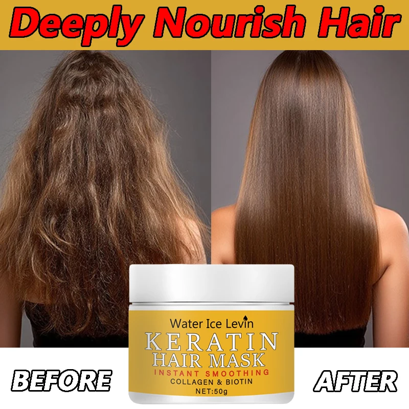 

Repairs Hair Mask Essential Dry Damaged Biotin Collagen Keratin Treatment Growth Hairs Deep Nourishment Conditioner For ManWoman