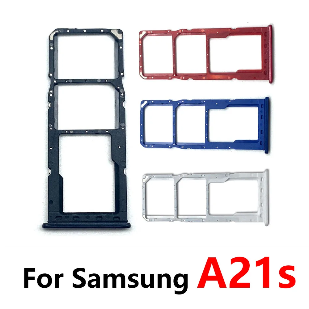 10Pcs，Dual SIM Card Tray Slot Holder Adapter Accessories For Samsung A10s A20s A30s A50s A21s A10 A20 A30 A50 A01 A11 A31 A51