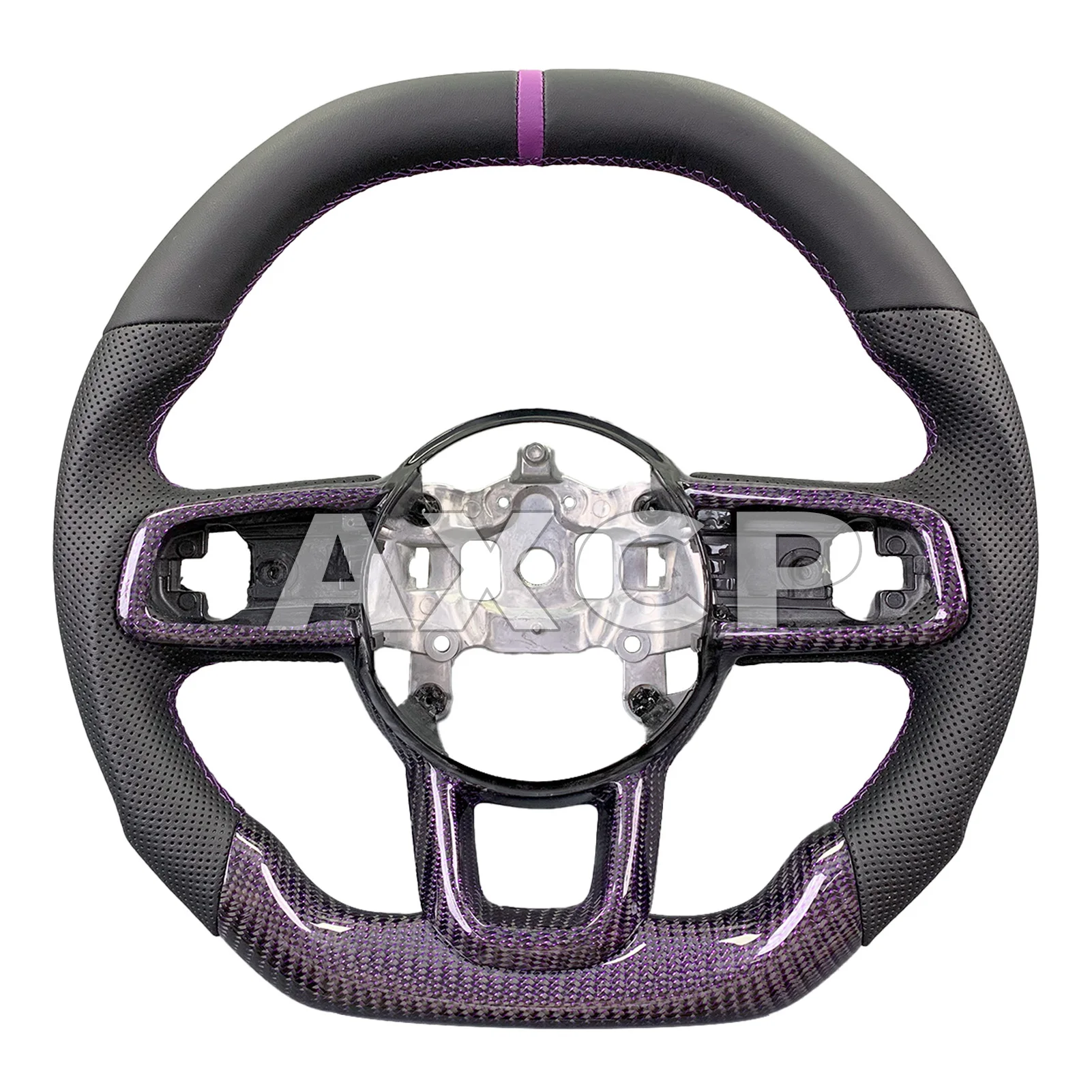 For Jeep Customized carbon fiber leather steering wheel fit Wrangler JK JL XJ Gladiator 2018-2024