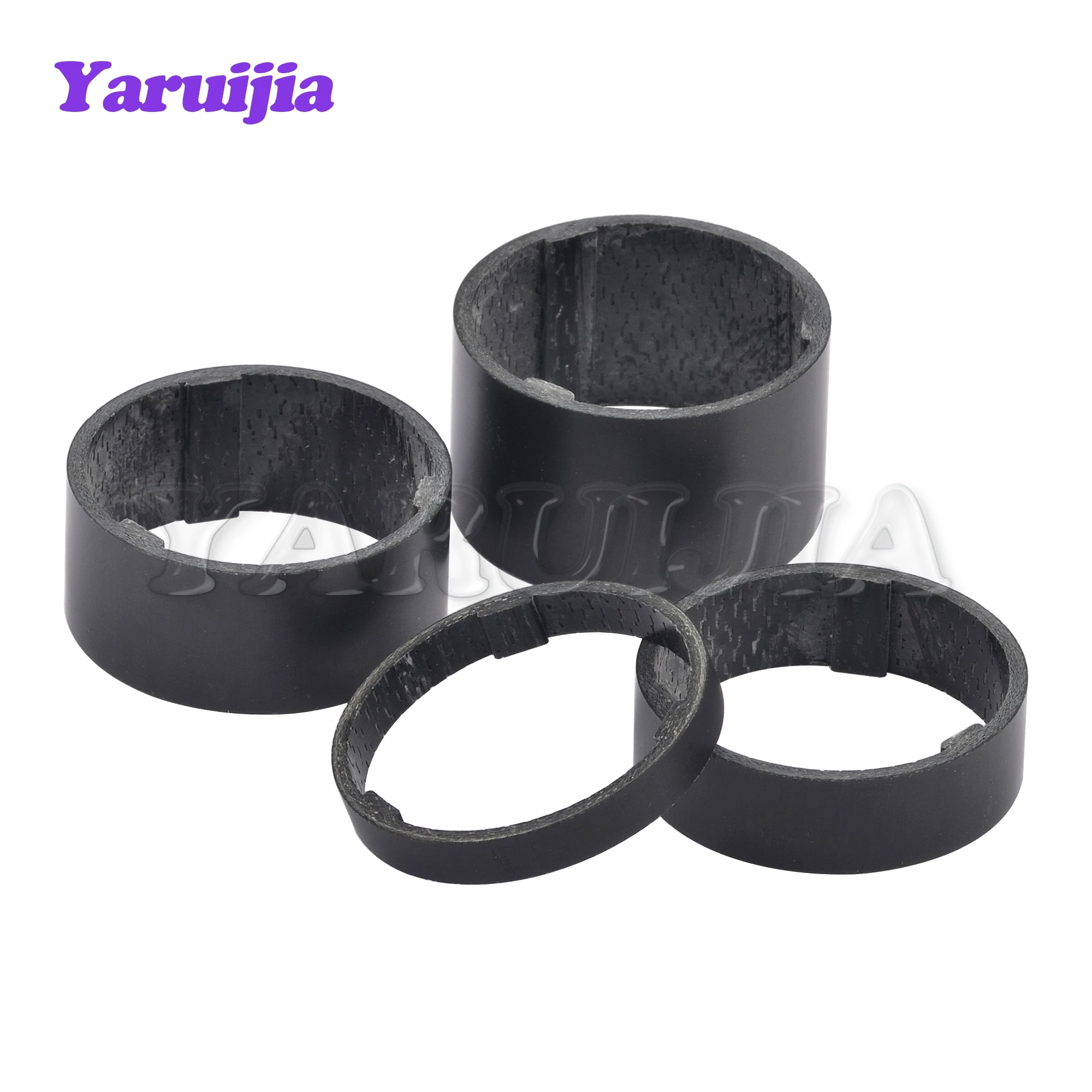 Yaruijia 5mm/10mm/15mm/20mm Carbon Fiber Washer Bike Fiber Headset Stem Spacers Bike Fix Refit Glossy&Matte washer