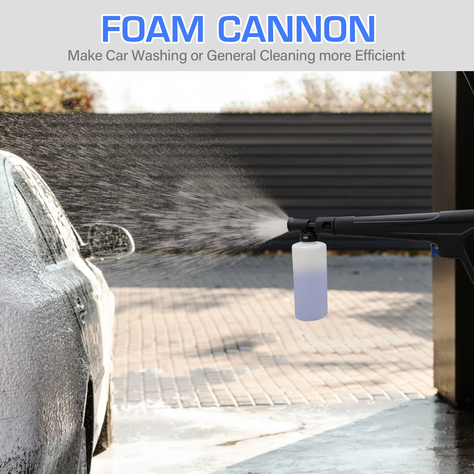 Electric Pressure Washer - 5000PSImax 3.2GPM  Power Washer for Cars Washing with 20FT Pressure Hose, Blue