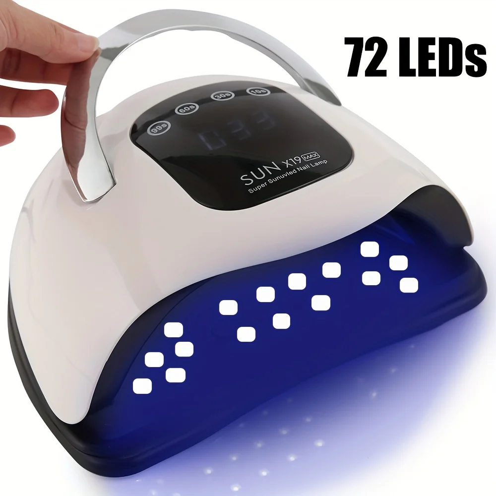 

Новая большая космическая светодиодная лампа для отверждения ногтей для домашнего салона, мощные светодиодные лампы для сушки всех гель-лаков, профессиональное оборудование для ногтей